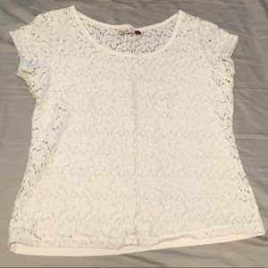 White Lace top (2 for $12)